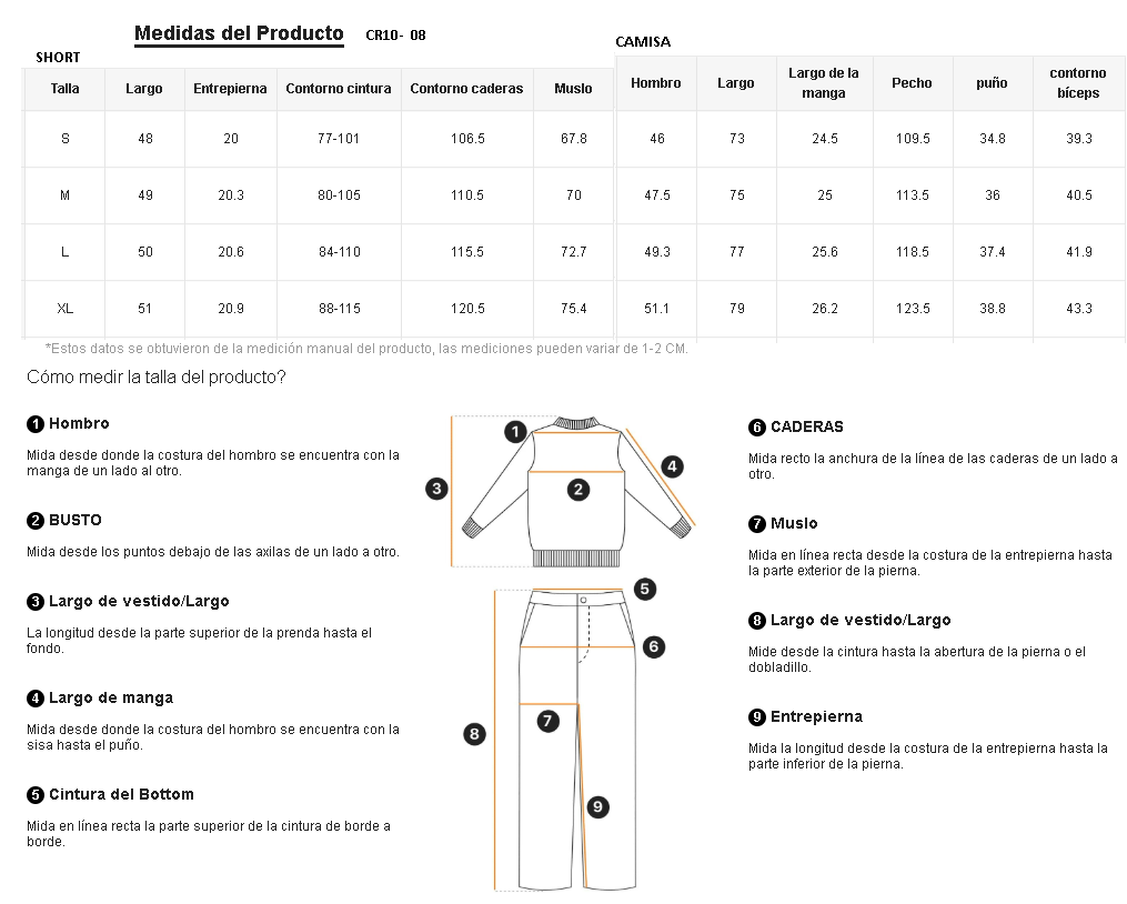 Conjunto ModaGents Camisa + Short estilo Barroco
