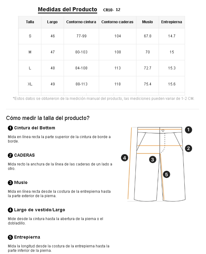 VCAY Short estilo cachemira