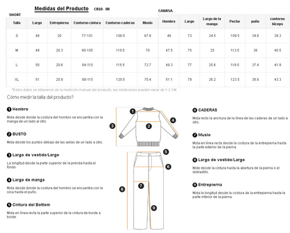 Conjunto ModaGents Camisa + Short estilo Barroco