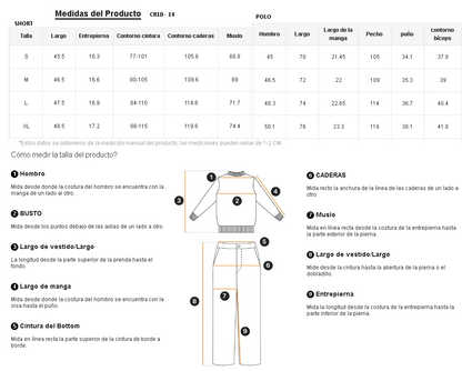 Conjunto Modomio Polo camisero + Short