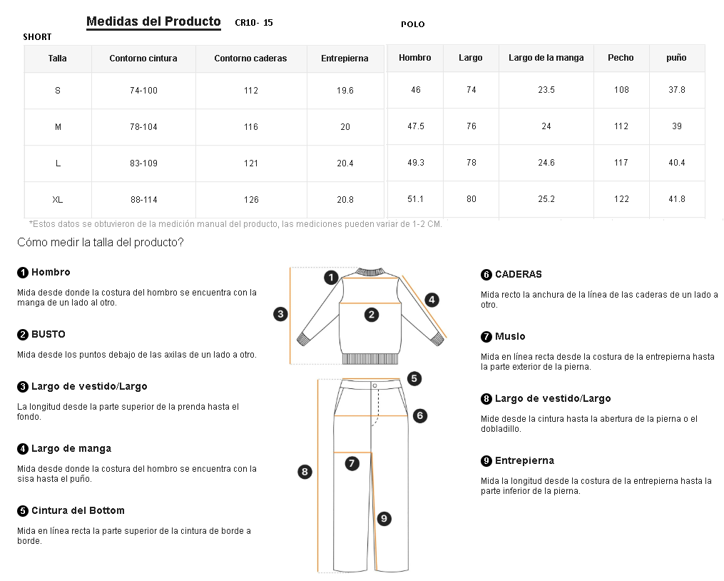 Conjunto Modomio Polo camisero + Short