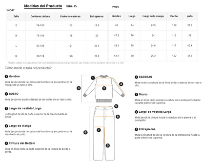 Conjunto Modomio Polo camisero + Short