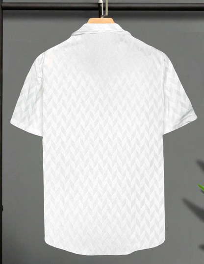 Camisa CAMARO color Blanco Perla Tejido Texturizado