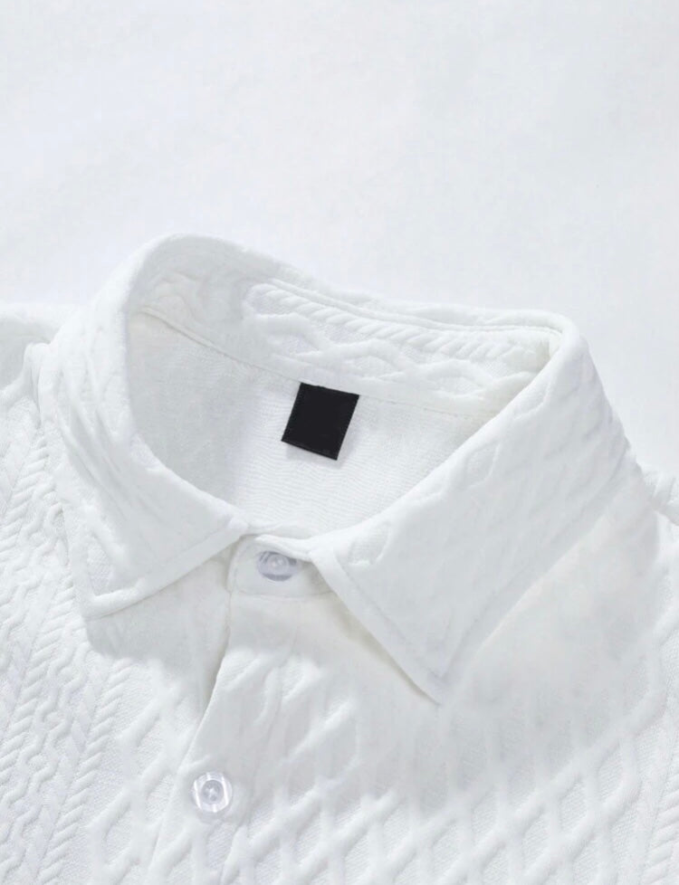 MFNT Homm Textura Sólida de manga corta