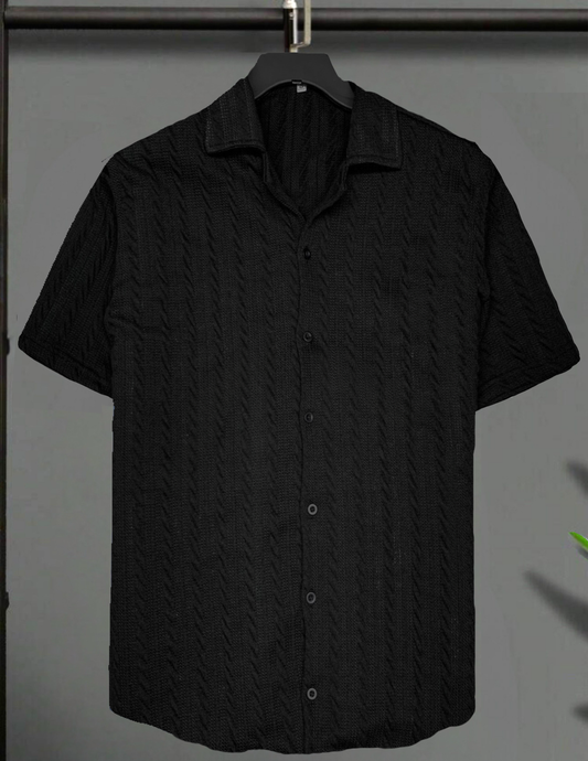 Camisa Negra Trenzada CAMARO