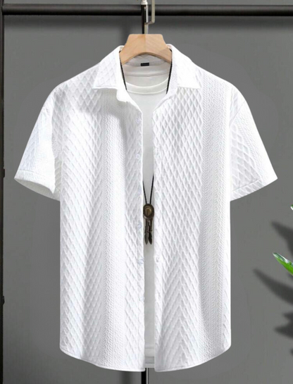 MFNT Homm Textura Sólida de manga corta