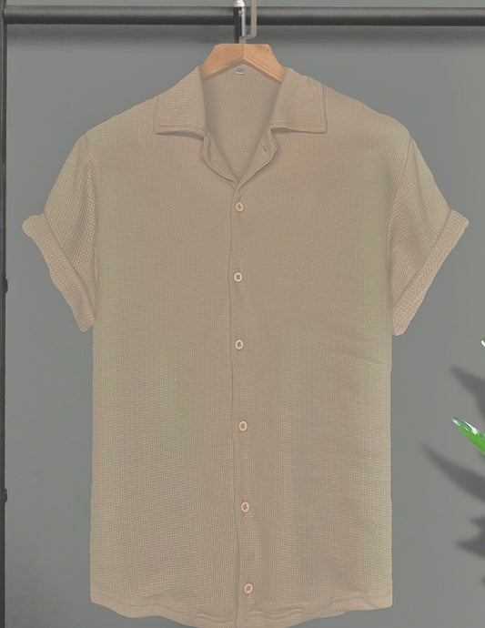 Camisa camello WAFLE CAMARO