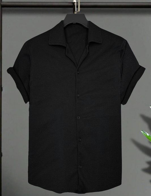 Camisa Negra WAFLE CAMARO
