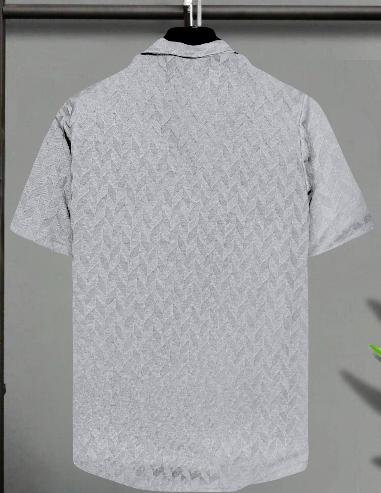 Camisa CAMARO color Gris Claro Tejido Texturizado