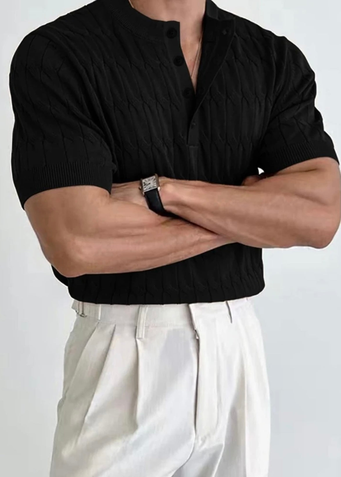 Camiseta de punto en Relieve HOM