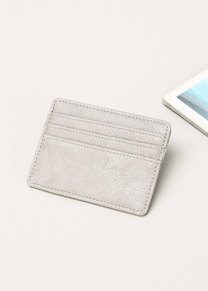 Cartera de tarjetas de Saffiano PU