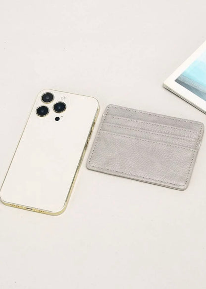 Cartera de tarjetas de Saffiano PU