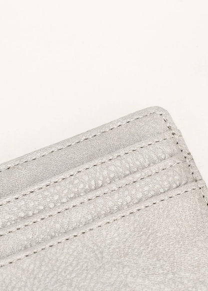 Cartera de tarjetas de Saffiano PU