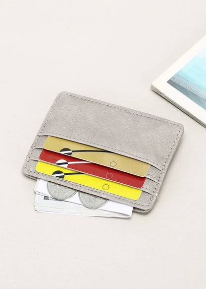 Cartera de tarjetas de Saffiano PU