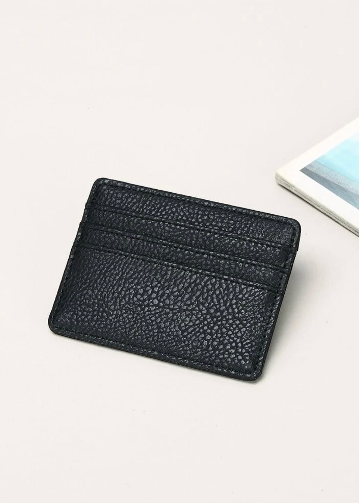 Cartera de tarjetas de Saffiano PU