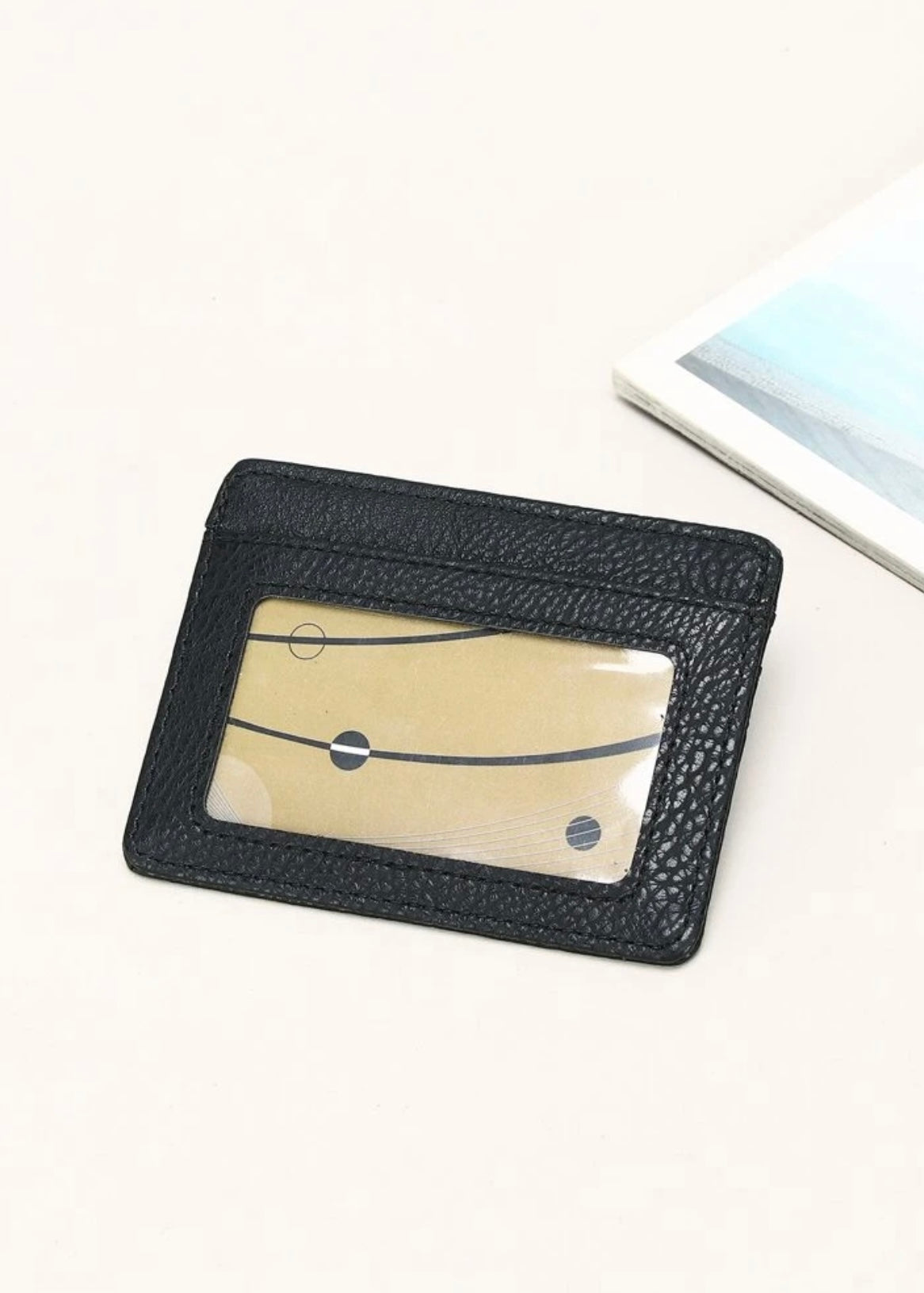 Cartera de tarjetas de Saffiano PU