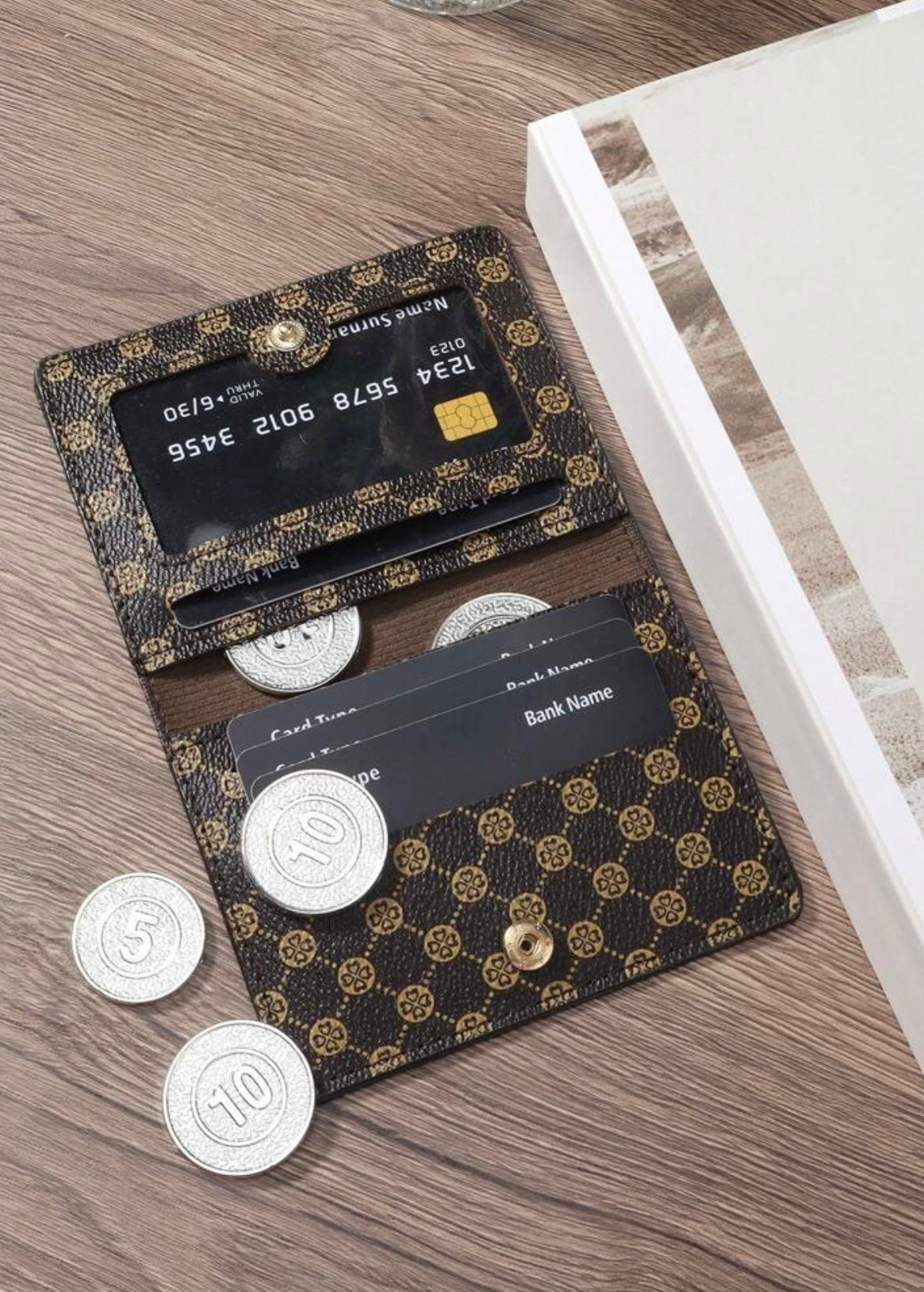 Monedero delgado portador de tarjetas minimalista