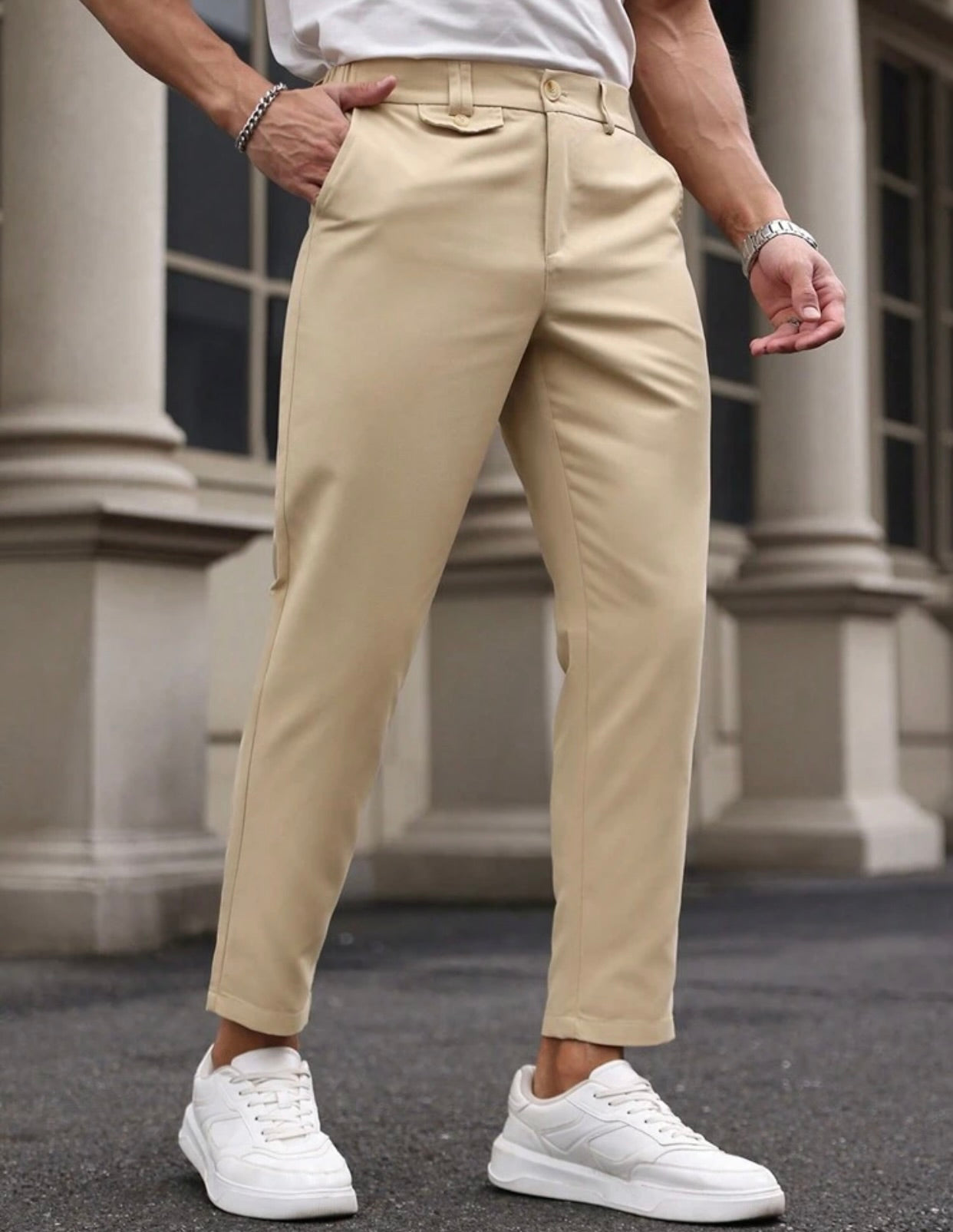Pantalón de Vestir Estilo Moderno