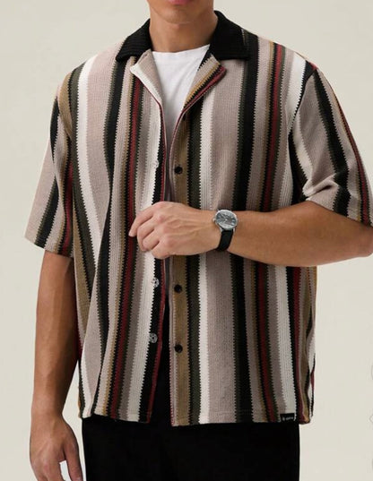 Camisa UrbanChill holgada a rayas