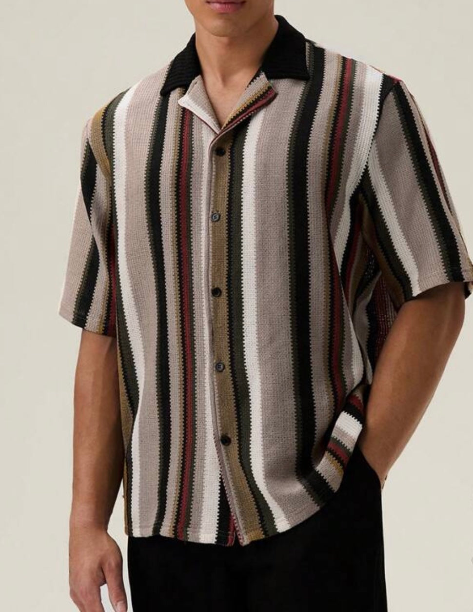 Camisa UrbanChill holgada a rayas