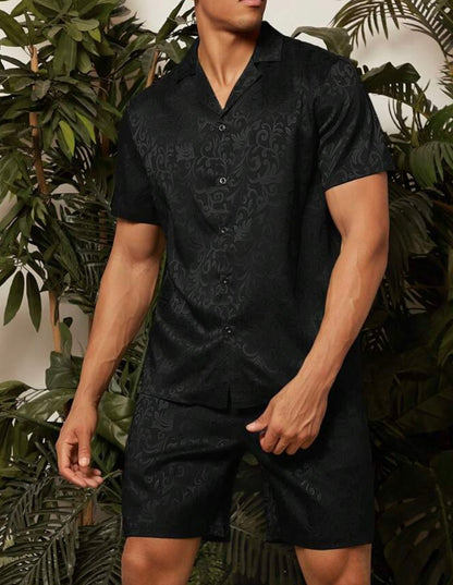 Conjunto jacquard Camisa + Shorts