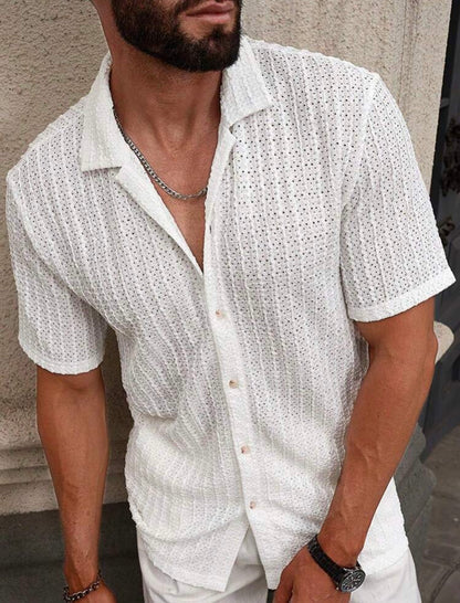 Camisa Casual Textura Malla MFNT