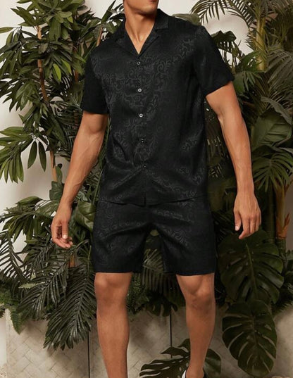 Conjunto jacquard Camisa + Shorts