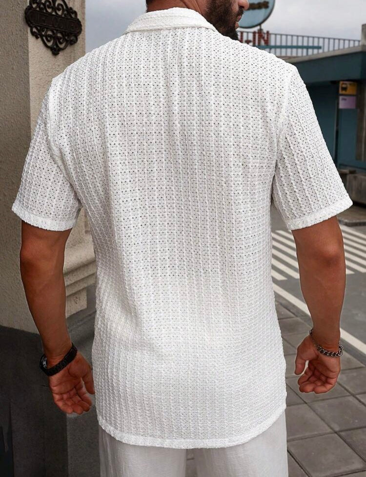 Camisa Casual Textura Malla MFNT