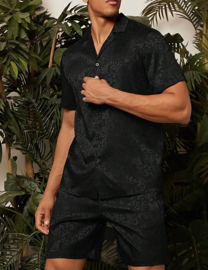 Conjunto jacquard Camisa + Shorts