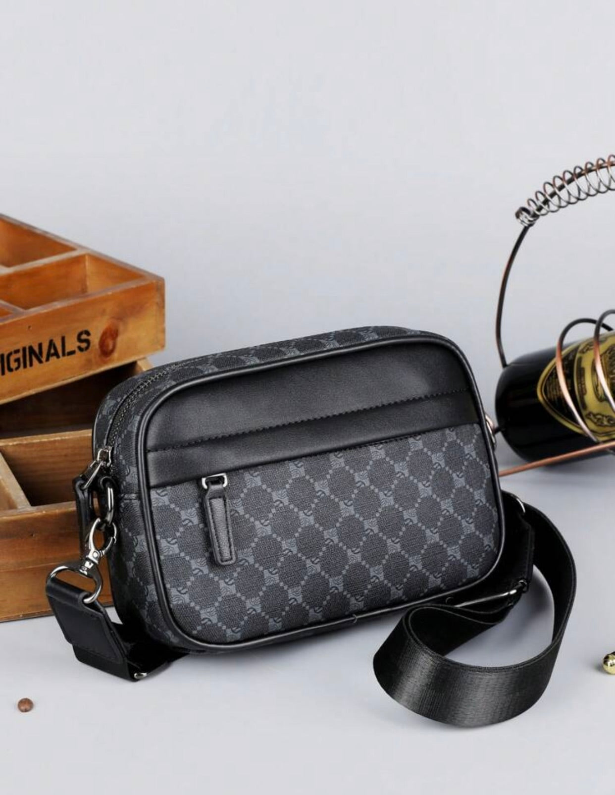 Bolso de hombro/cruzado impermeable de piel de PU