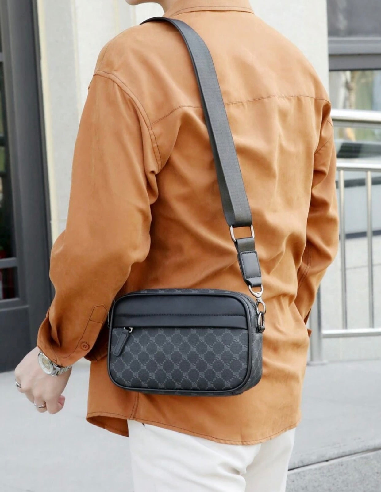 Bolso de hombro/cruzado impermeable de piel de PU