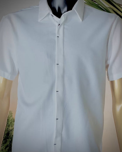 Camisa Botón Bajo Curvo MFNT