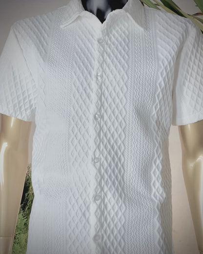 MFNT Homm Textura Sólida de manga corta